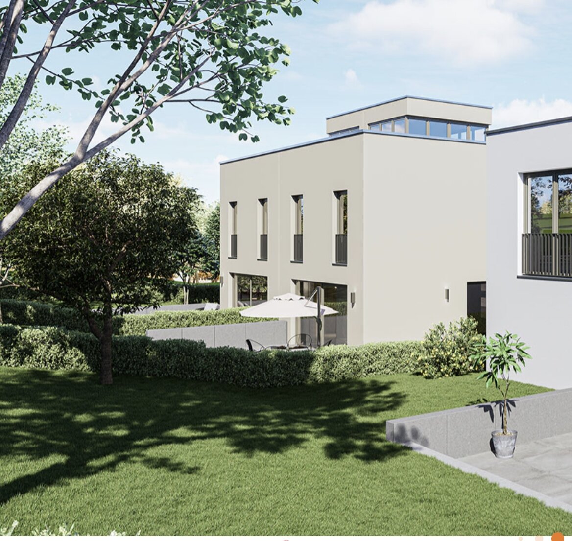 Stylische Doppelhaushälfte mit großer Dachterrasse