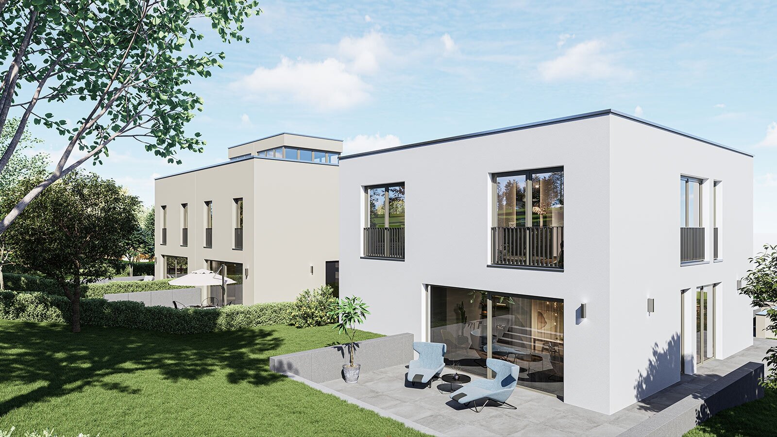 Stylische Doppelhaushälfte mit großer Dachterrasse