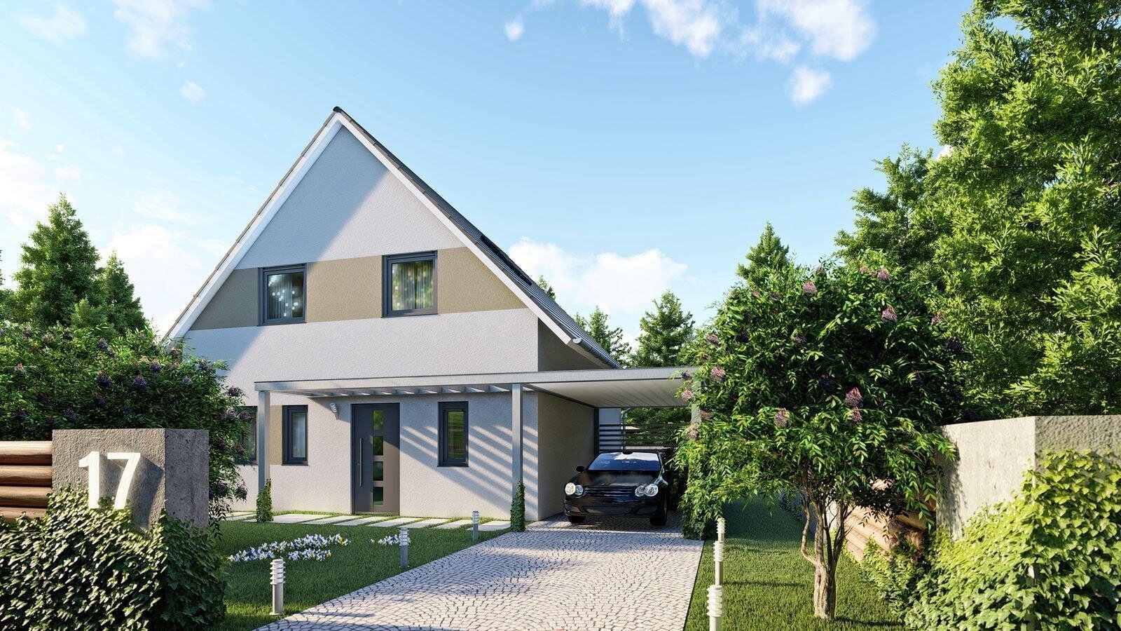 FS-Lerchenfeld Individuelles Massivhaus mit Gartenidylle